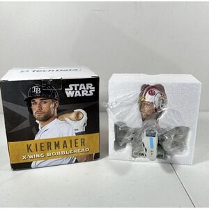 2017 Tampa Bay Rays Kevin Kiermaier Star Wars X-Wing Fighter Bobblehead NIB!